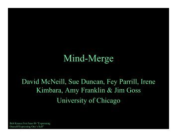 Mind-Merge - McNeill - University of Chicago