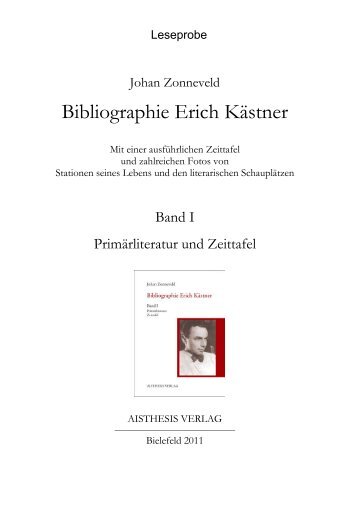 Bibliographie Erich Kästner