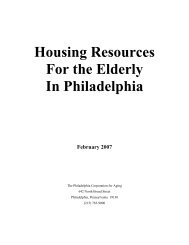 A Guide to Housing Resources For the Elderly In Philadelphia