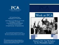 Work at PCA - Philadelphia Corporation For Aging