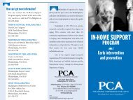 In-Home Support Program - Philadelphia Corporation For Aging