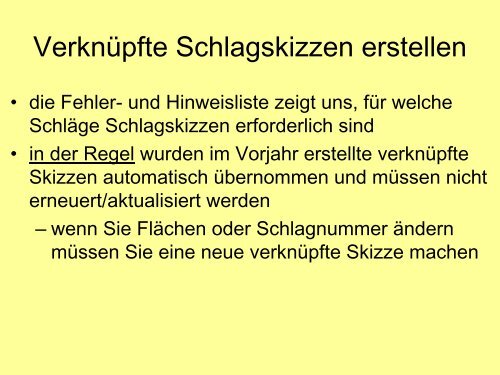 Verknüpfte Schlagskizzen Erstellen