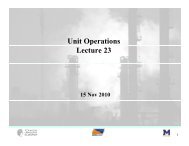 Unit Operations Lecture 23