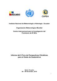 Informe del X Foro de Perspectivas ClimÃ¡ticas para el ... - Aquaknow