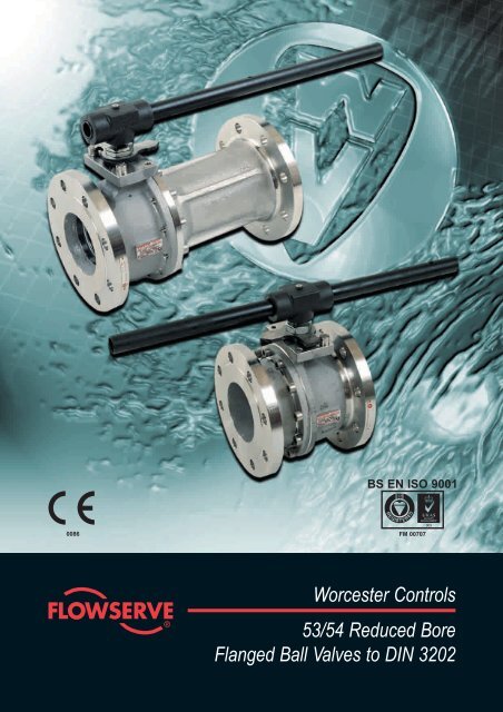 Worcester Controls 53/54 Reduced  Bore Flanged Ball Valves to DIN ...
