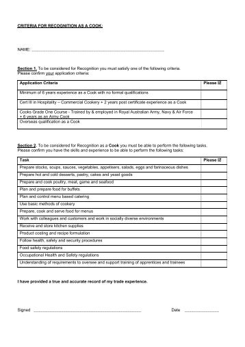 Application forms - FTH Skills Council