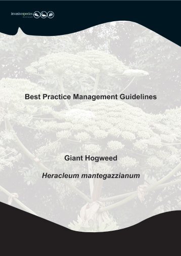 Best Practice Management Guidelines Giant Hogweed - Invasive ...