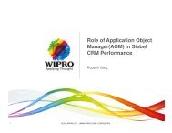 Role of Application Object Manager(AOM) in Siebel CRM ... - QAI