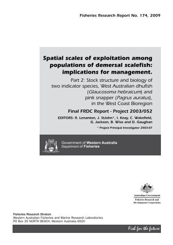 Spatial scales of exploitation among populations of demersal ...