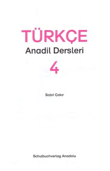 TÜRKÇE - Anadolu Verlag