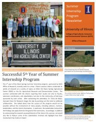Summer Internship Program Newsletter - 2012 Issue 3