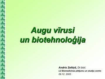 Augu vīrusi un biotehnoloģija