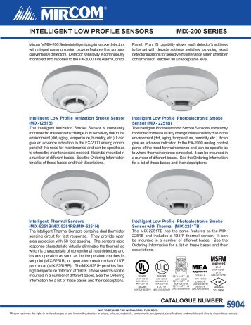 intelligent low profile sensors mix-200 series - Diamond Electricals