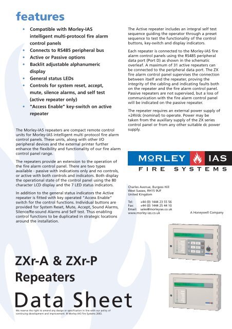 ZXr-A & ZXr-P Repeaters - Diamond Electricals