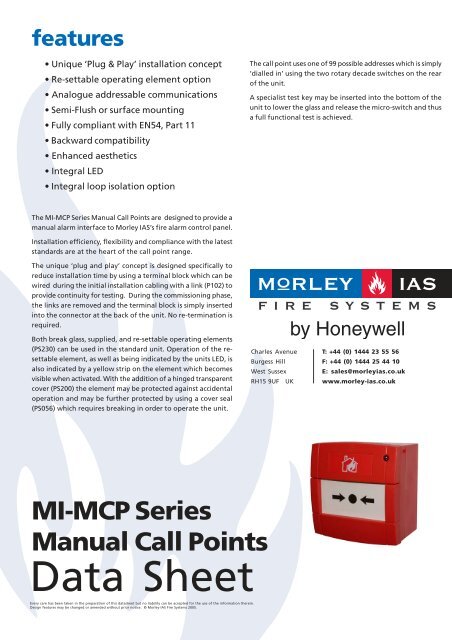 MI-MCP Series - Diamond Electricals