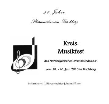 Festschrift - Blasmusikverein Bischberg 1960 eV