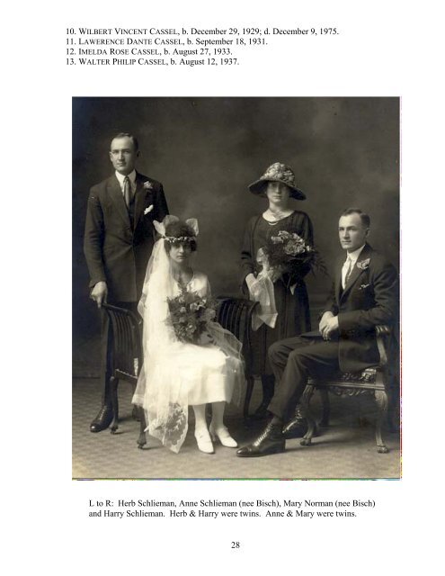 Descendants of Henry Cassel - gleeson.ca