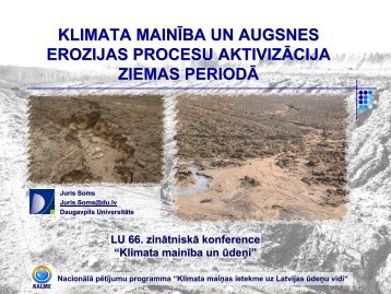 LU 66. zinātniskā konference “Klimata mainība un ūdeņi”