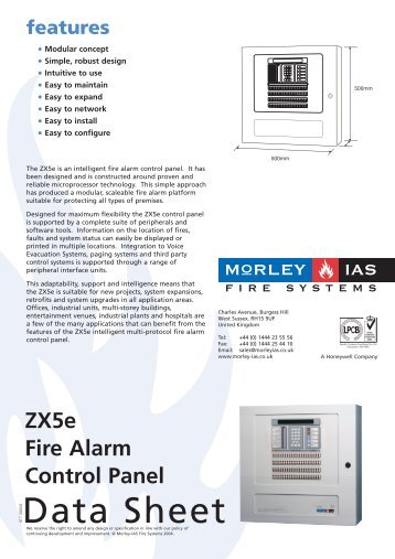 G087611 Morley ZX5e 4pp A4 - Diamond Electricals