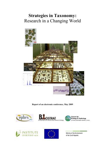 Strategies for Taxonomy: Research in a Changing World - epbrs