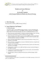 Mandate and Terms of Reference of the Steering Committee ... - epbrs