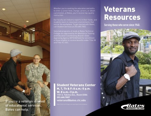 Veterans Center Brochure - Bates Technical College - Ctc.edu