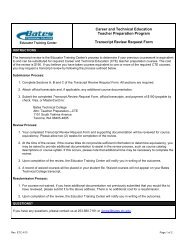 Transcript Review Request Form - Bates Technical College - Ctc.edu