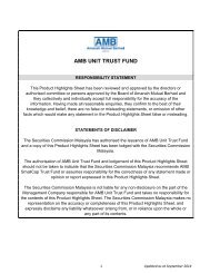 AMB Unit Trust Fund (AMBUTF) - Fundsupermart.com