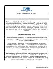 AMB Dividend Trust Fund (AMBDTF) - Fundsupermart.com