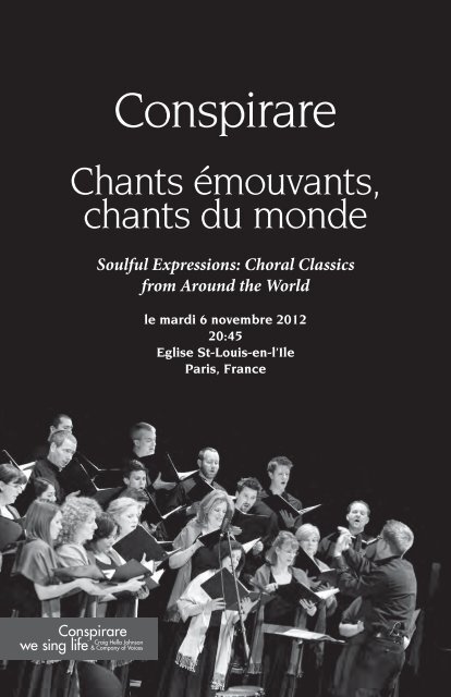 Soulful Expressions: Choral Classics from Around the ... - Conspirare