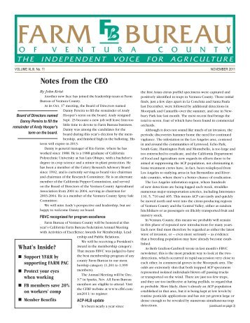 continued from page 3 - The Farm Bureau of Ventura County