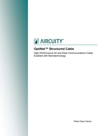 OptiNet™ Structured Cable - Vicon Equipment, Inc.