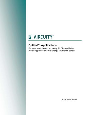 Dynamic Control of ACH in Laboratories - Vicon Equipment, Inc.