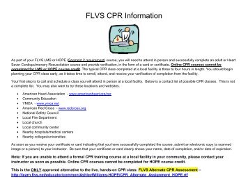 FLVS CPR Information - the Educator Login page!