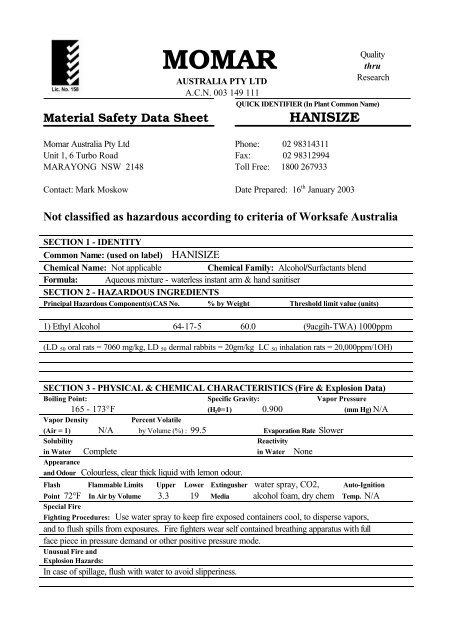 Momar Hanisize Ds Doc