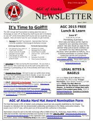 Current Newsletter - AGC of Alaska