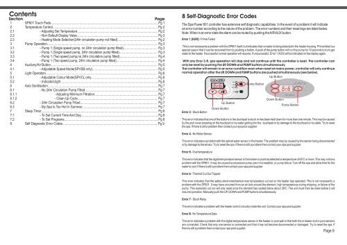 SP601 users guide PDF - Lifestyle Spas and Leisure