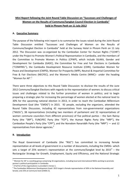 1 Mini Report Following The Joint Round Table Discussion On Ikat Us