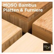 MOSO leaflet Platten & Plattenbelag - MOSO Bambus