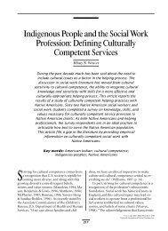 Indigenous People and the Social Work Profession - National Child ...