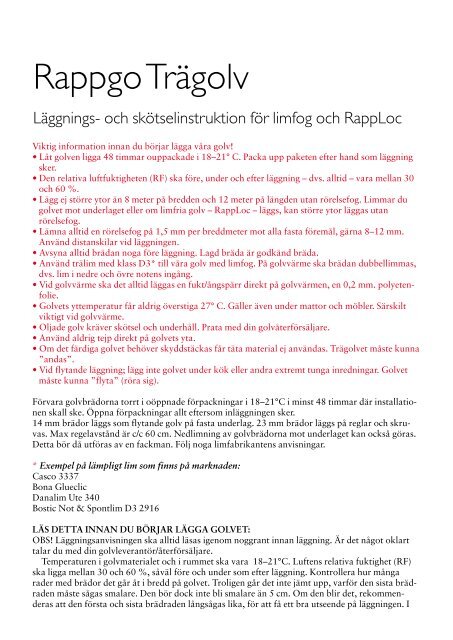 Rappgo Trägolv - Bygghemma