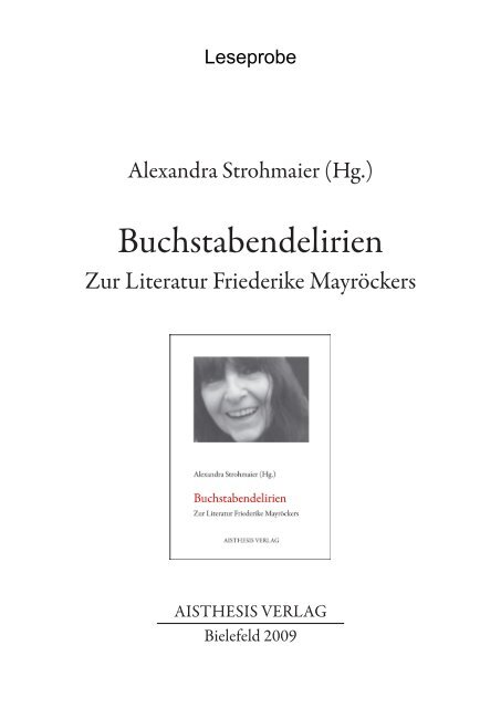 Buchstabendelirien