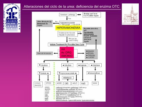 ALTERACIONES DEL CICLO DE LA UREA CON