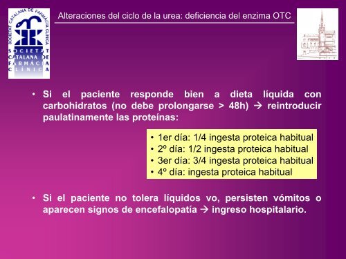 ALTERACIONES DEL CICLO DE LA UREA CON