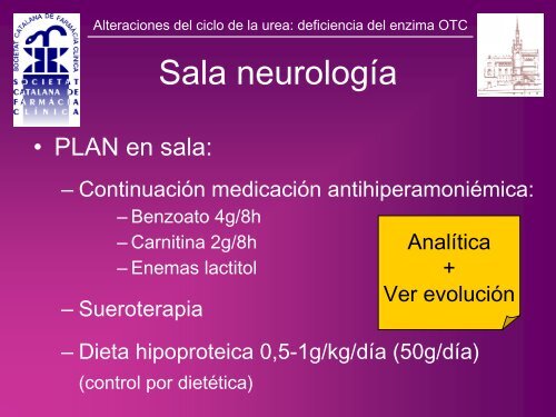 ALTERACIONES DEL CICLO DE LA UREA CON