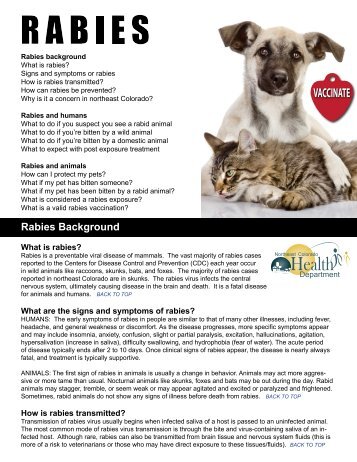 Rabies FAQs - Nchd.org