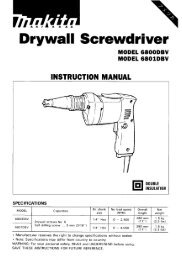 DRYWALL SCREWDRIVER Model 6820V - Makita