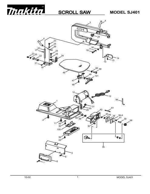 Makita sj401 scroll saw hot sale