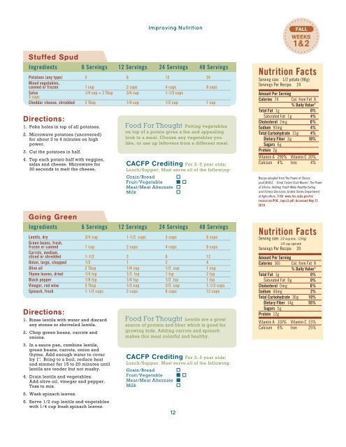 CACFP Menu Planning Guide - Healthy Meals Resource System