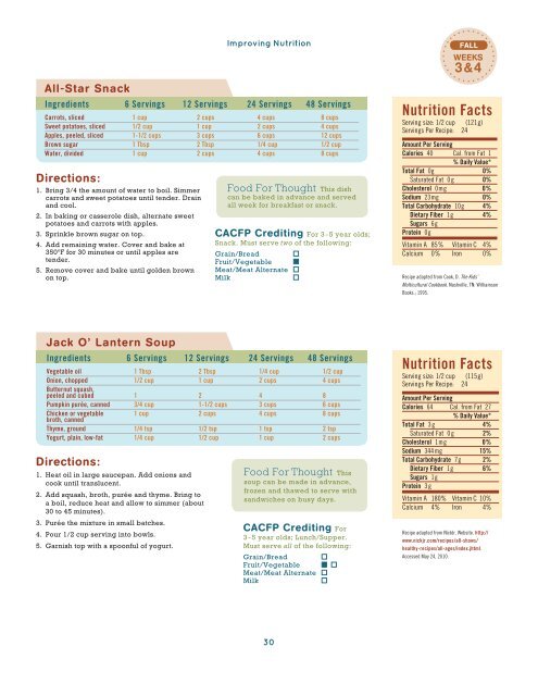CACFP Menu Planning Guide - Healthy Meals Resource System